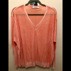 KOKUN ORANGE OVER DYED SWEATER